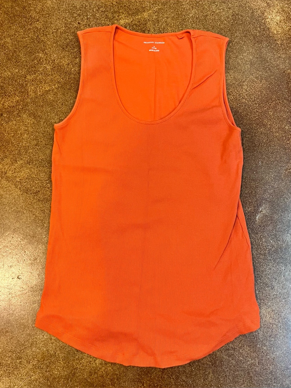 Universal Standard Orange Scoop-Neck Tank